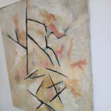 Old painting 1972 abstract creation