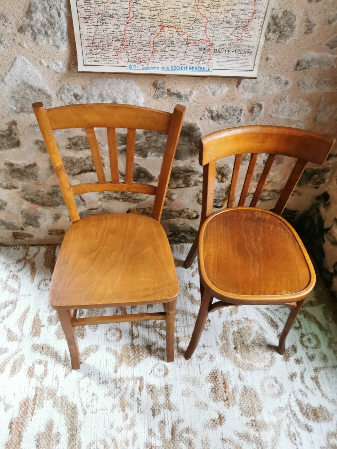 Duo of Bistro Chairs, Baumann