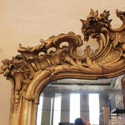 grand miroir doré Napoleon III au masque