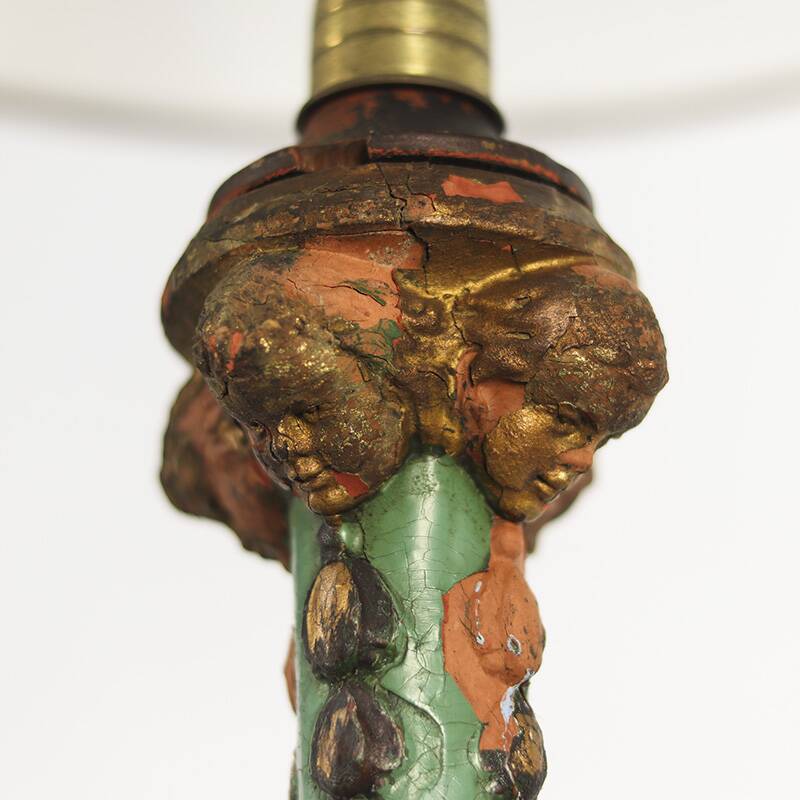 Standing antique English floor lamp