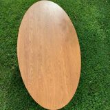 Solid beech coffee table - Sweden 70s/80s