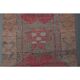 1970s Vintage Turkish Oushak Handmade Wool Cotton Pink Runner Rug 90x365