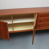 1960s sideboard in walnut, 240cm