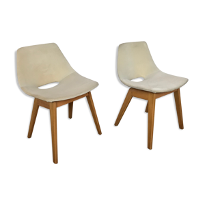 Paire de chaises pierre guariche modèle Amsterdam édition Steiner 1960