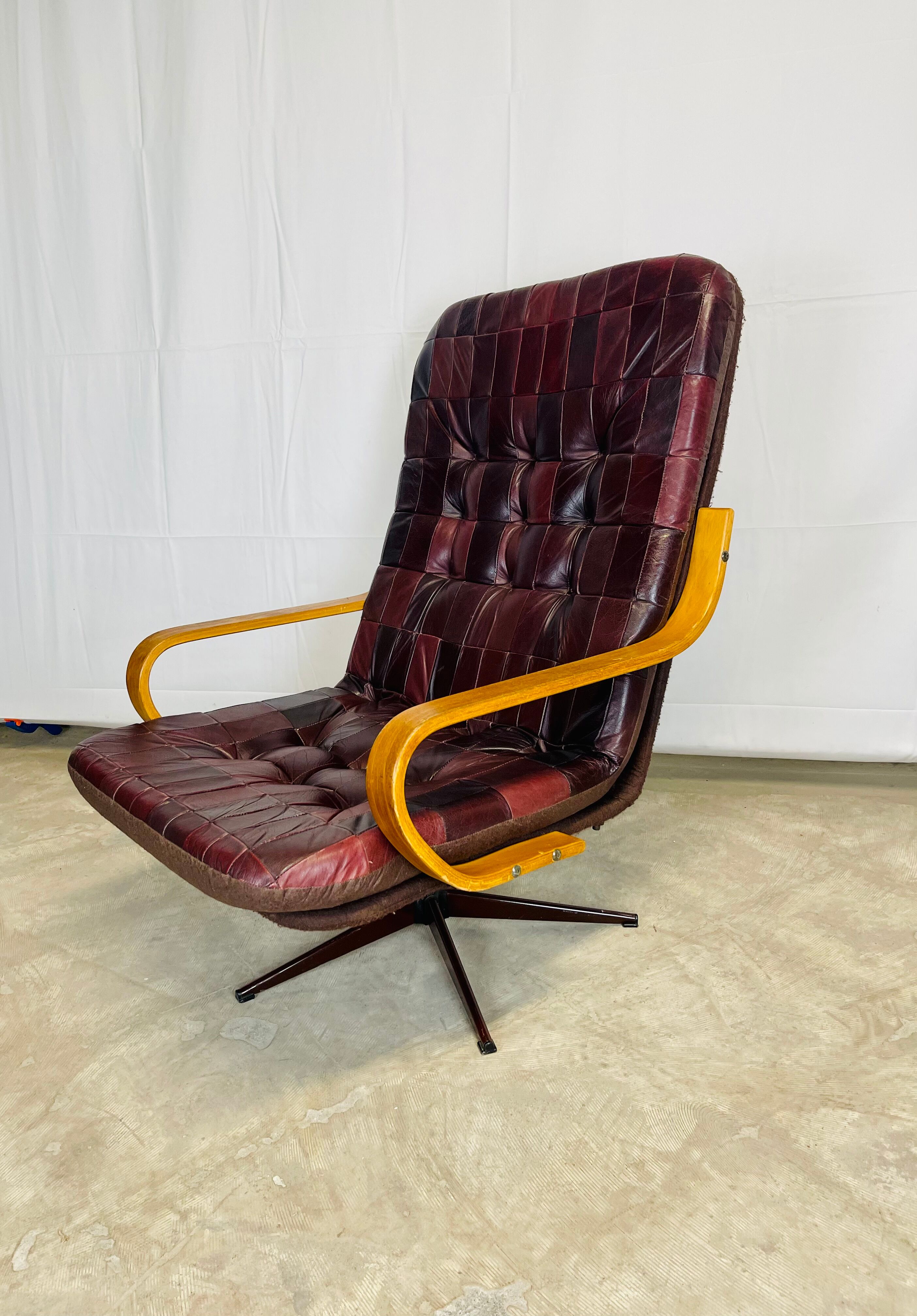 Vintage leather armchair