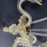 Large two-light wall lamp in Murano glass Venice