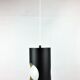 Vintage black metal suspension 1960