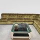 Vintage velvet modular sofa modular 'Verdant green'