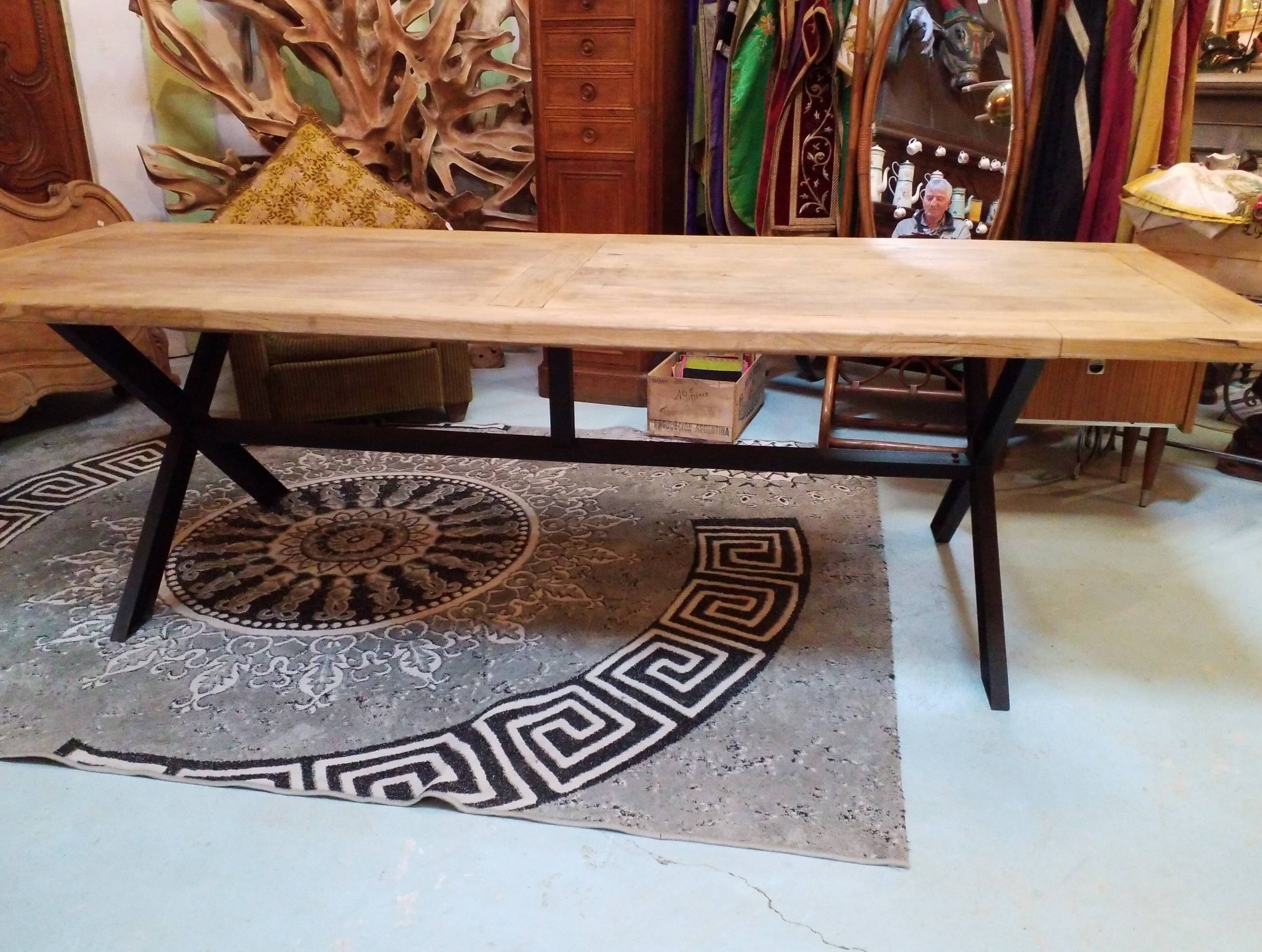 Industrial farm table