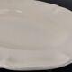 2 oval raviers Sarreguemines solid ivory color