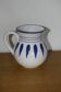 Vintage blue patterned pitcher