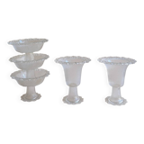 Set of 5 glass bowls