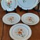 Serving dish and 4 dessert plates Sarreguemines