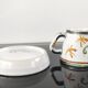 Set of 6 vintage Kéraluc Quimper coffee cups and saucers.