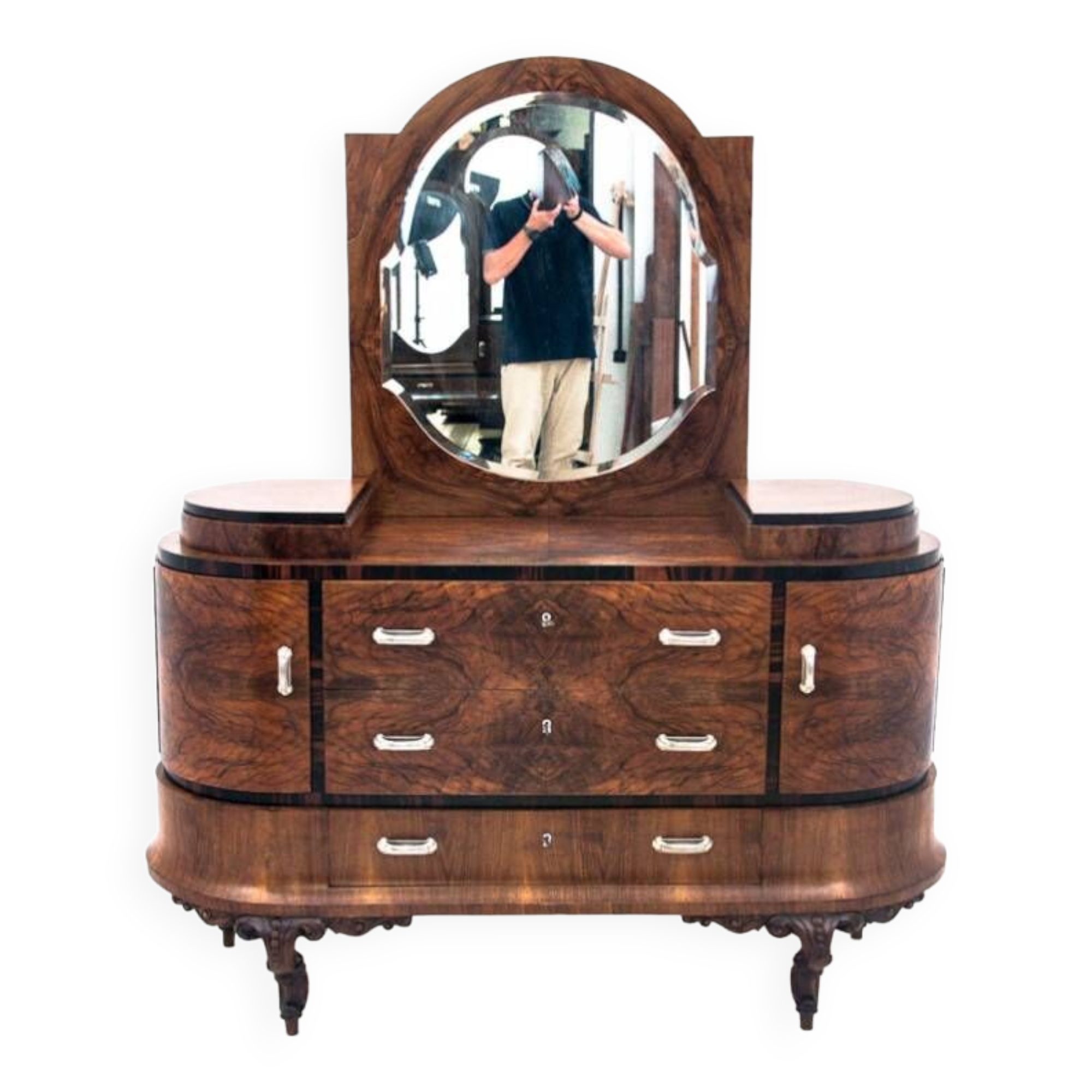 Dressing table - Art Deco chest of drawers, Italy, 1920s. After renovation.