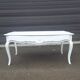 Louis XV style white painted coffee table