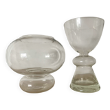 Pair of vintage glass vases