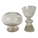 Duo de vases vintage en verre