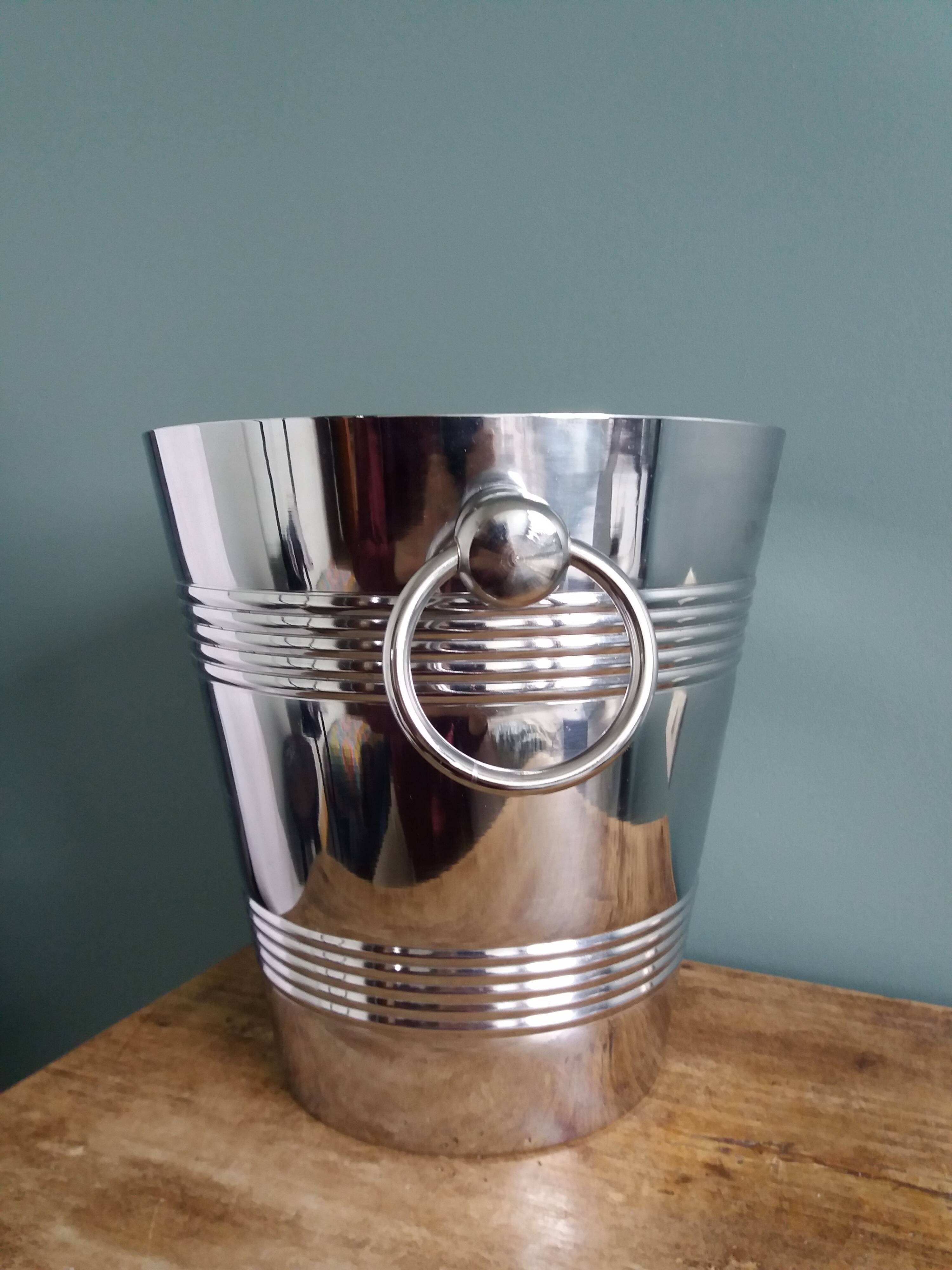Silver-plated champagne bucket