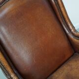 Vintage Dutch Club Chair in Cognac Leather