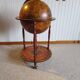 Vintage globe bar cabinet, colonial style, Italy, 1970s