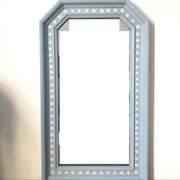Painted wooden mirror, Folk Art patterns - 72 x 41.5 cm