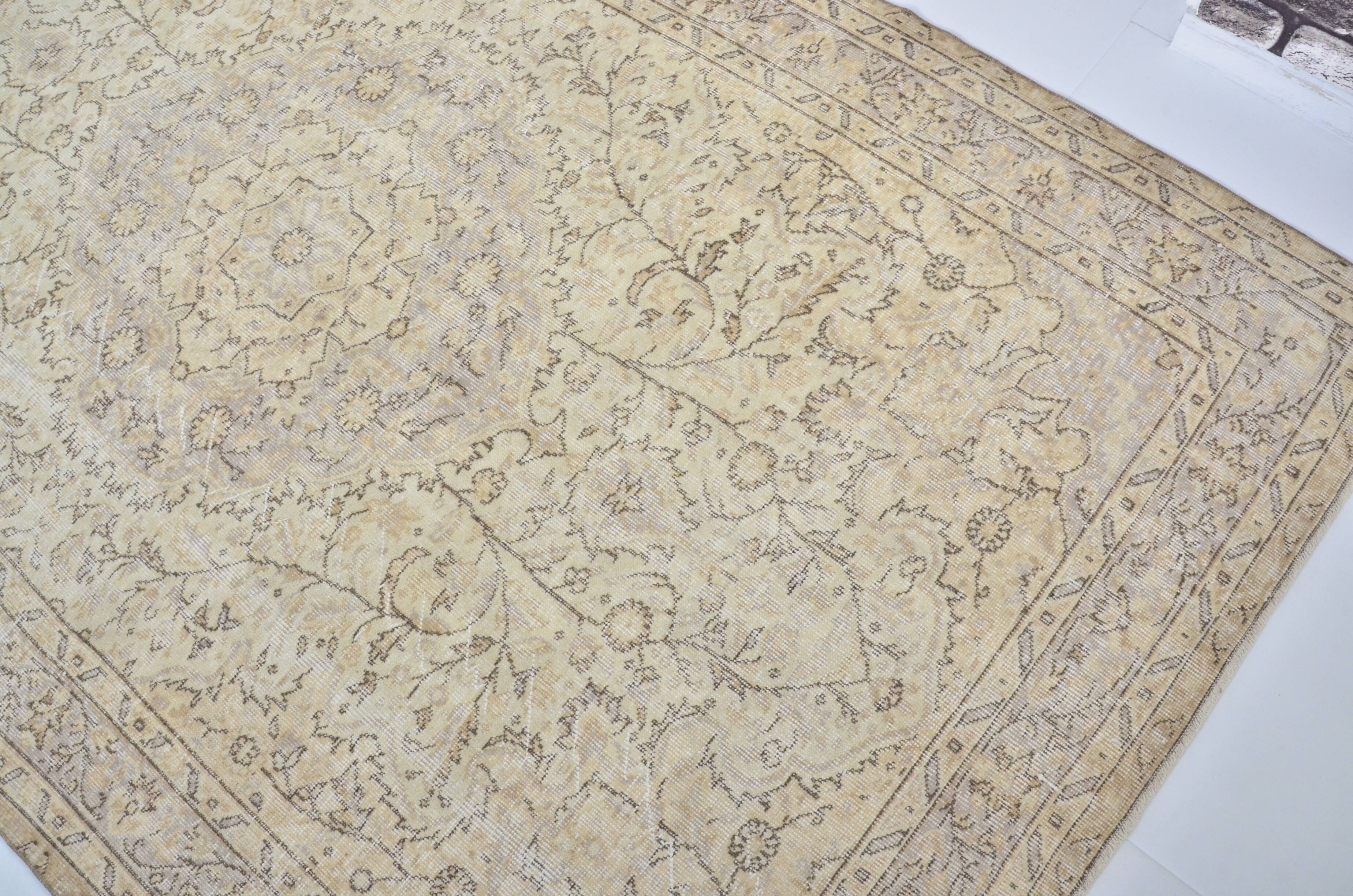 Beige & Brown Turkish Area Carpet sku 3243