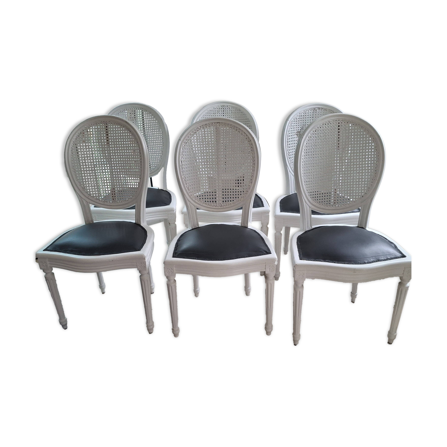 Chaises médaillon Louis xvi