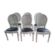 Chaises médaillon Louis xvi