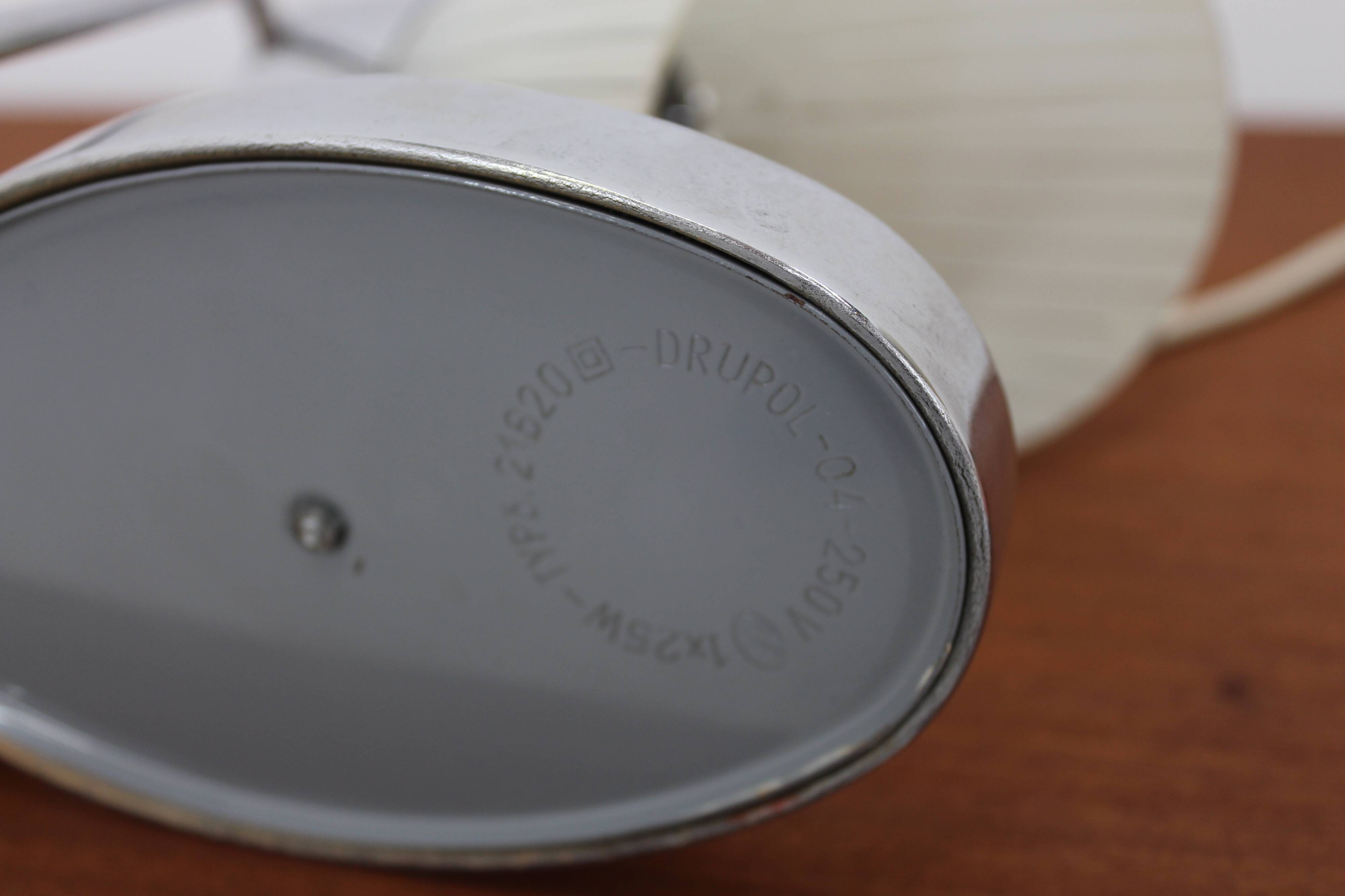 Pair of mid-century table lamps by Drupol 1960