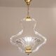 Trasparent Murano Glass Chandelier by Barovier e Toso, 1950s