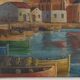 G. eckert oil on canvas "landscape"