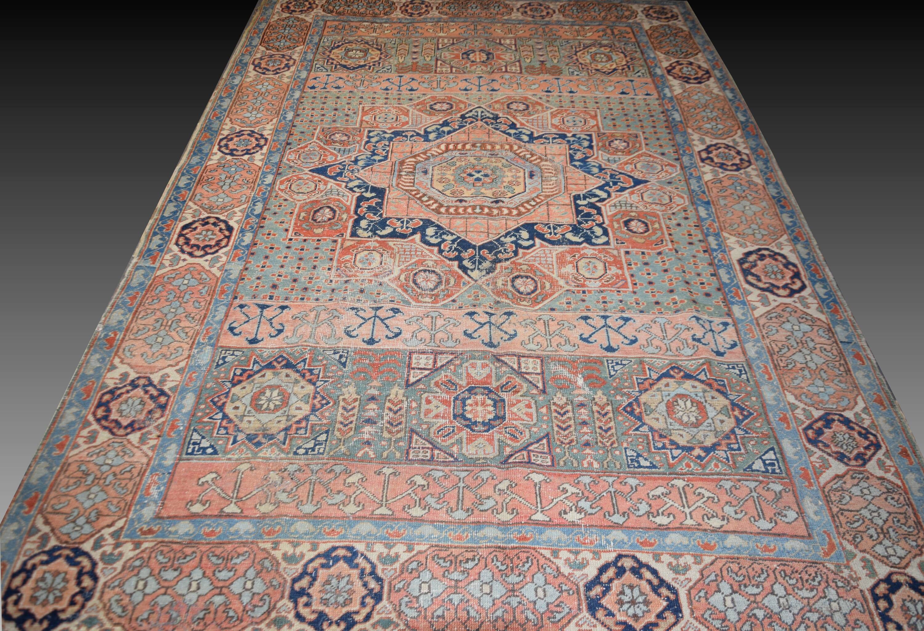 Tapis d'Iran Ardabil « Style Mamelouk » – début XXᵉ siècle : 200 × 290 Cm