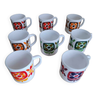 Lot de 8 mugs Arcopal Mobil