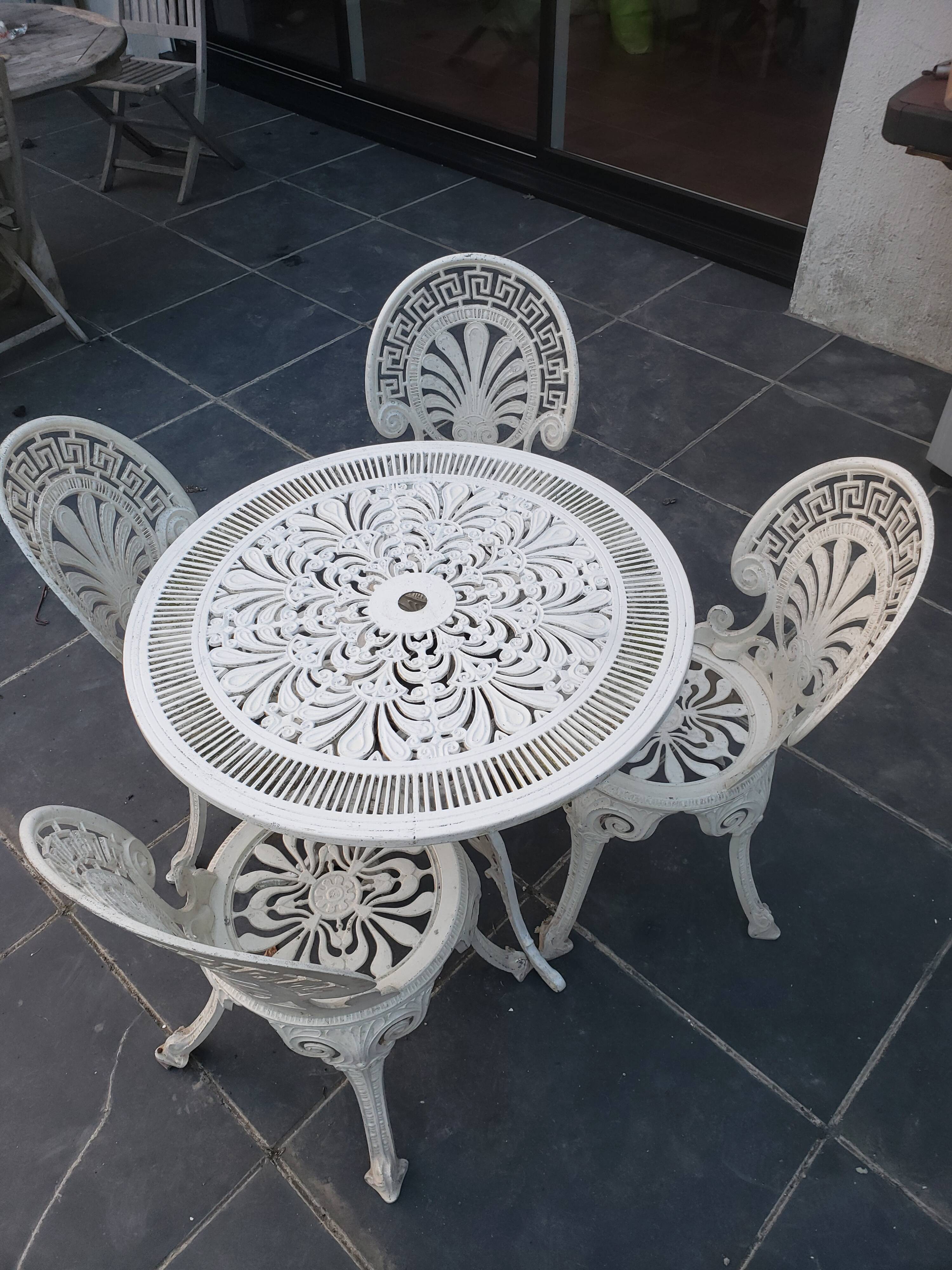 Antique garden furniture