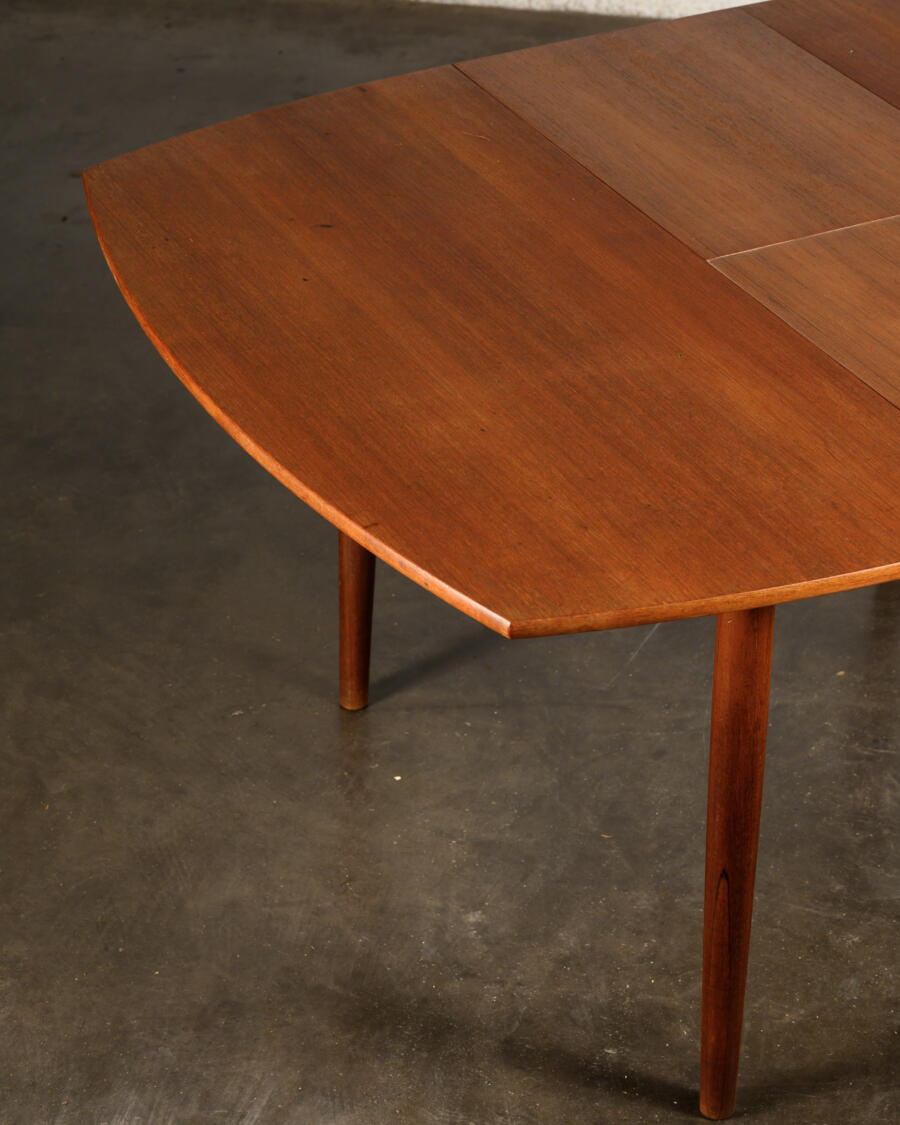 Table en teck rallonge papillon