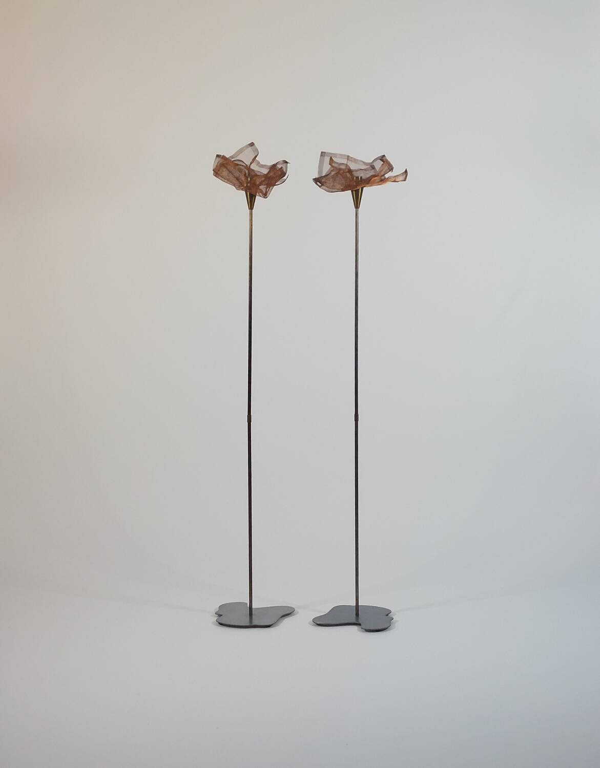 Unique postmodern street lamps made by an artist.