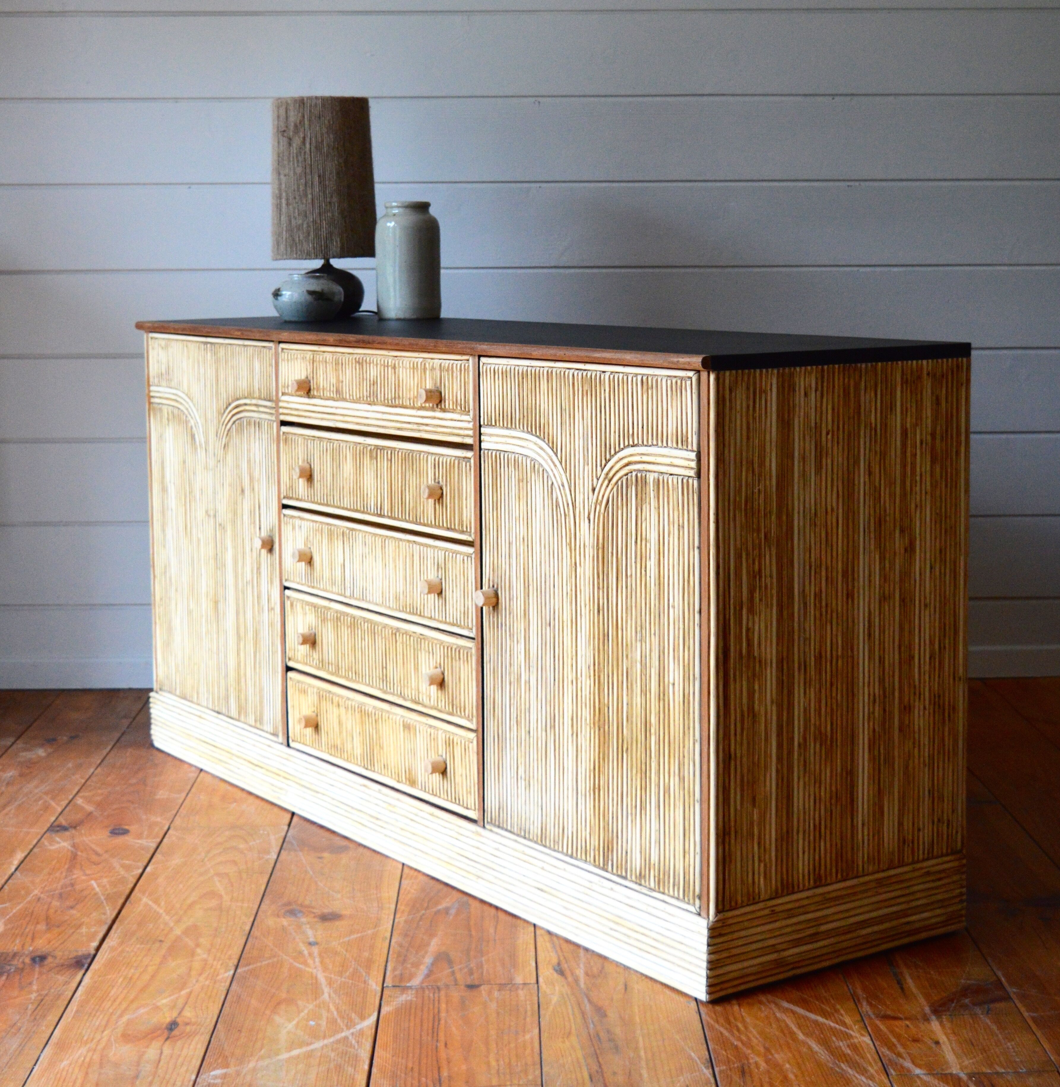Rattan sideboard