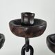 Vintage brutalist chain decor candleholder spain