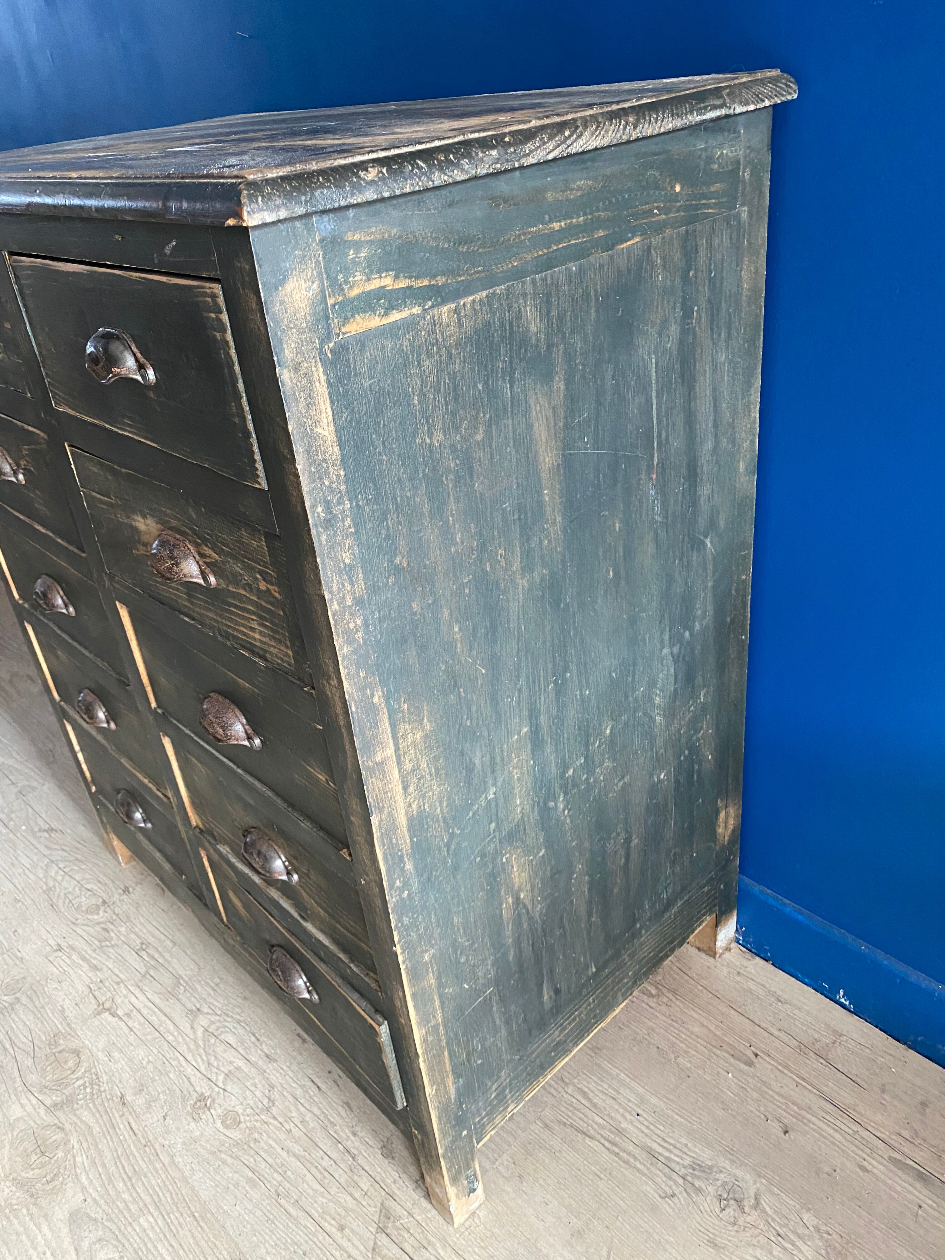 Old patinated craft furniture