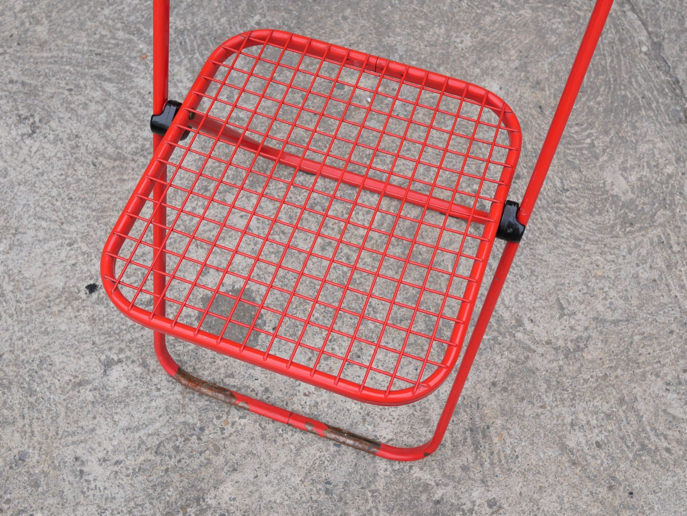 Metal folding chair by Talin editions, years 70