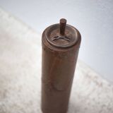 Vintage standing ashtray, push ashtray, brutalist ashtray, metal ashtray, end of sofa