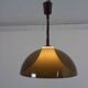 Ceiling Lamp in Brown & White Plastic from Stilux Milano, 1960s