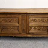 Brutalist oak sideboard by Joseph Savina circa 1950