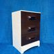 Meuble de rangement/commode/caisson vintage 1970 en resine marron et i