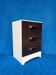 Meuble de rangement/commode/caisson vintage 1970 en resine marron et i