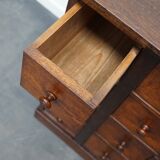 English Oak Apothecary Cabinet Cabinet, Early 20th Century