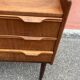 Danish vintage teak chest of drawers / nightstand, Mid century modern 1960