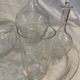 Service de chambre en verre taillé