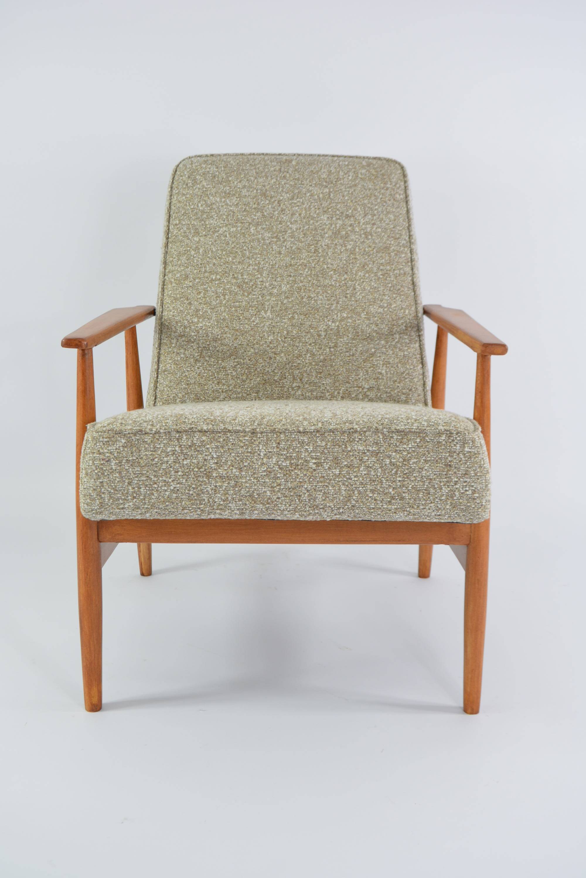 Fauteuil fox chiné beige et crème